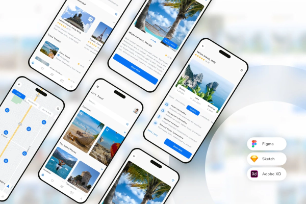 Travel & Destination Mobile App UI Kit