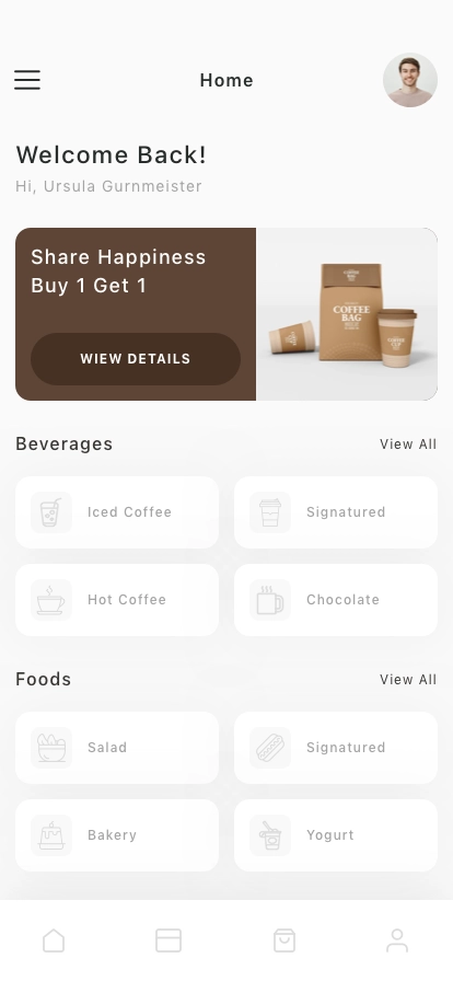 Coffee Shop Mobile App UI Kit - Screenshot 1
