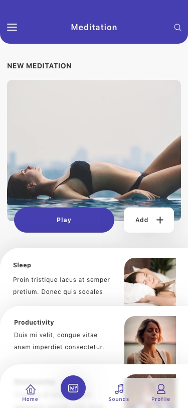 Meditation & ASMR App Ui Kit - Screenshot 16