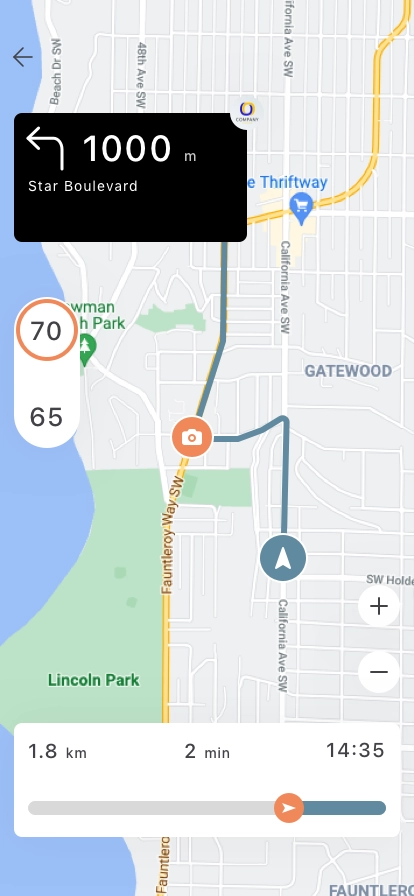 Map & Navigate Mobile App UI Kit - Screenshot 5