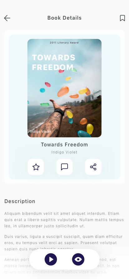 eBook & Reading Mobile App UI Kit - Screenshot 4