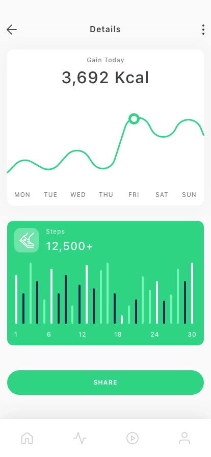 Workout Tracking Mobile App UI Kit - Screenshot 2
