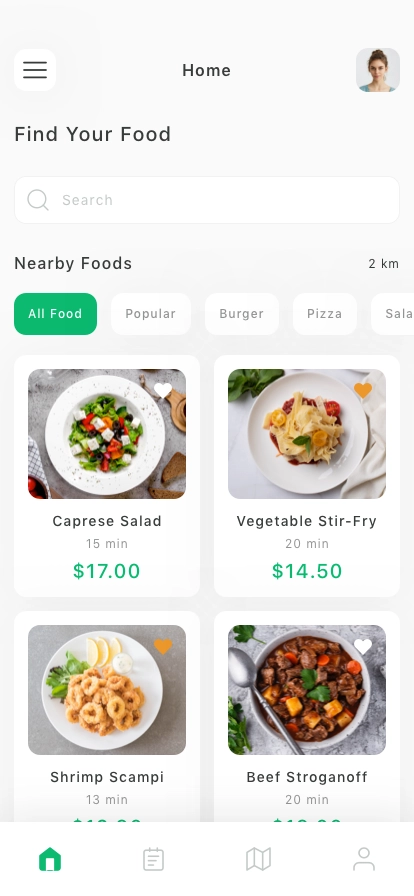 Food Delivery Mobile App UI Kit - Screenshot 2