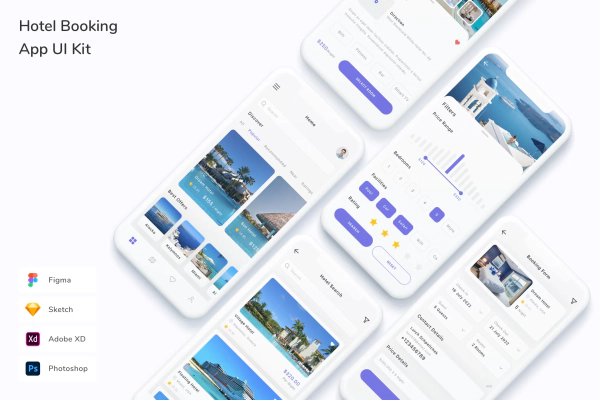 Hotel Booking App UI Kit