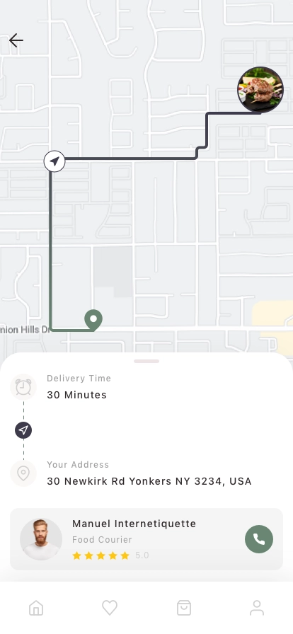 Food Delivery Mobile App UI Kit - Screenshot 5