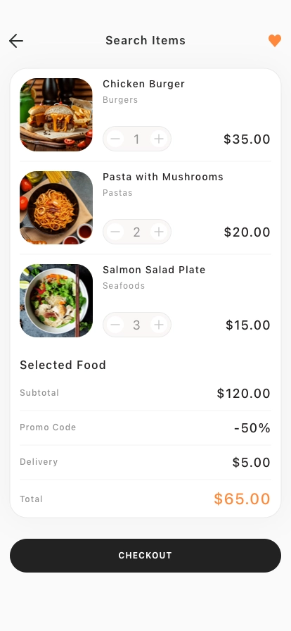Food Ordering Mobile App UI Kit - Screenshot 4