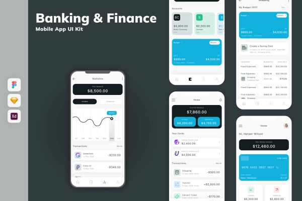 Banking & Finance Mobile App UI Kit