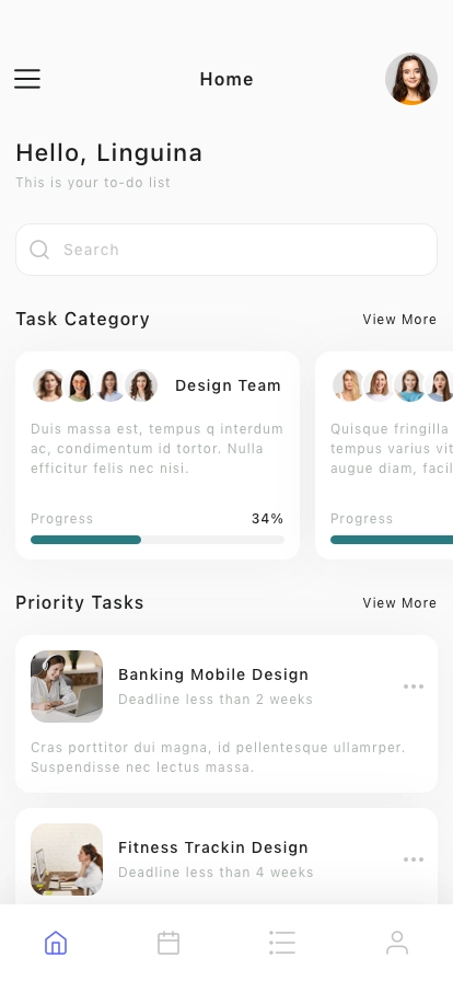 Productivity Mobile App UI Kit - Screenshot 3