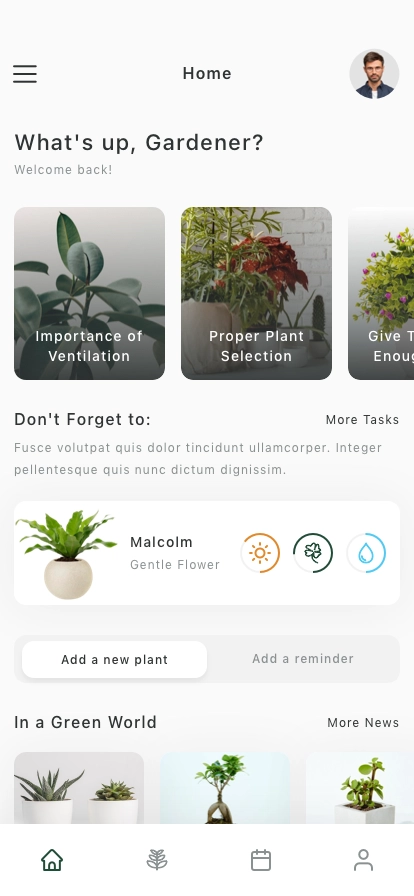 AI Plants Care Mobile App UI Kit - Screenshot 1