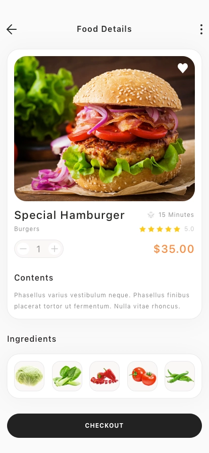 Food Ordering Mobile App UI Kit - Screenshot 5