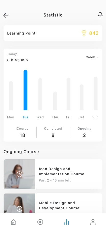 Online Course App UI Kit - Screenshot 5