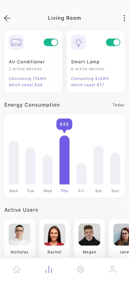 Smart Home Mobile App UI Kit - Screenshot 3