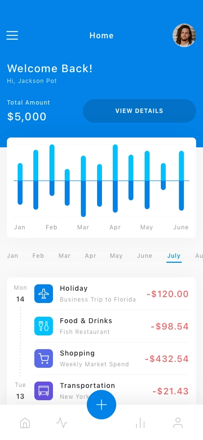 Expense Manager Mobile App UI Kit - Screenshot 3