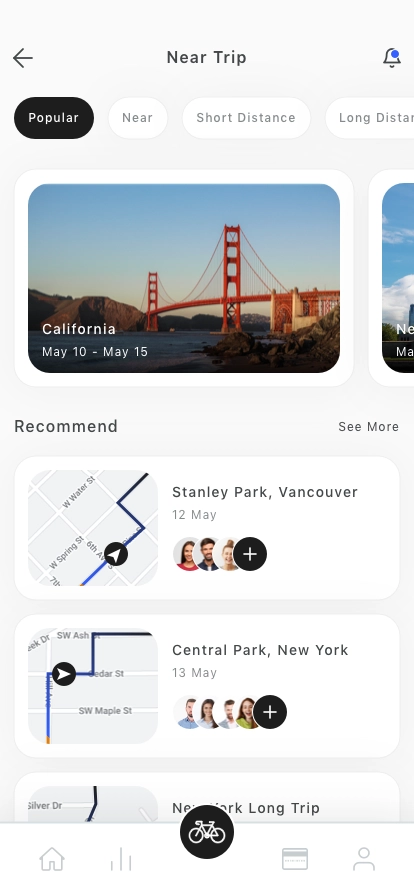 Bike Sharing Mobile App UI Kit - Screenshot 1