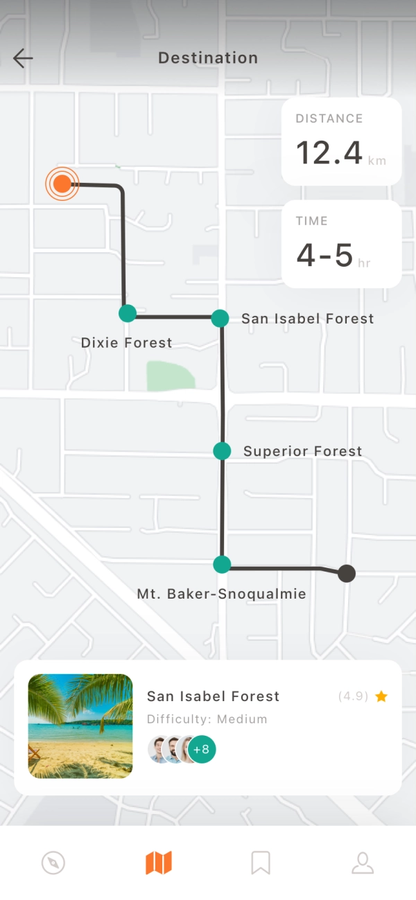 Tourist Route Mobile App UI Kit - Screenshot 3