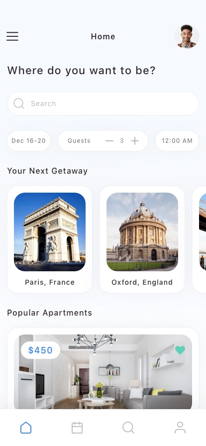 Hotel Booking Mobile App UI Kit - Screenshot 1