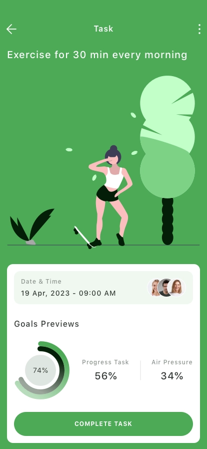 Habit Tracker Mobile App UI Kit - Screenshot 3
