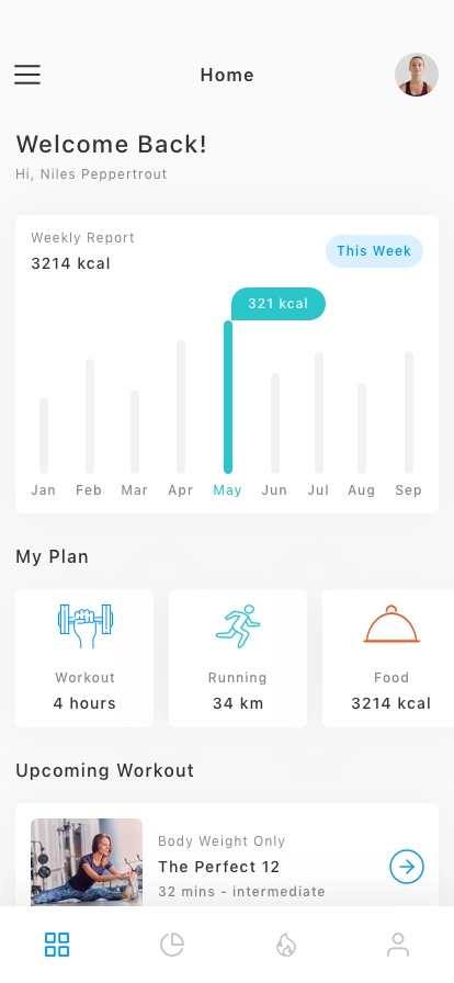Fitness App UI Kit - Screenshot 1
