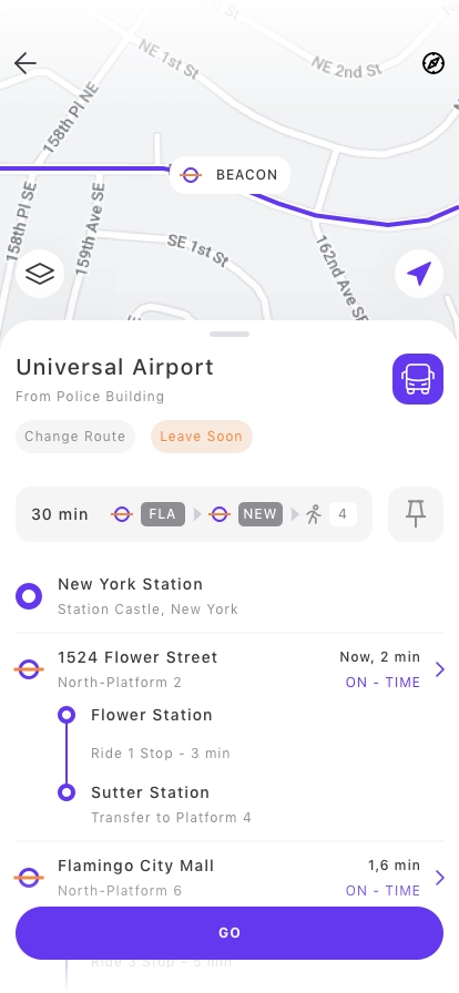 Public Transport Mobile App UI Kit - Screenshot 3