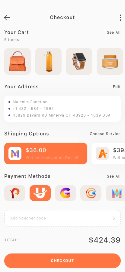 E-Commerce Mobile App UI Kit - Screenshot 4
