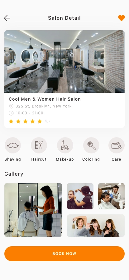 Hair Salon Appointment Mobile App UI Kit - Screenshot 3