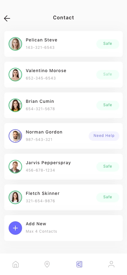 SOS Call Mobile App UI Kit - Screenshot 5