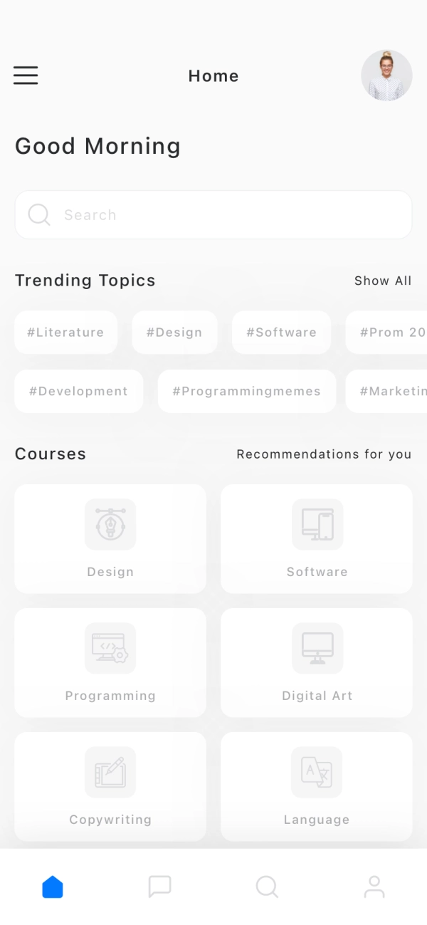 Tutor Mobile App UI Kit - Screenshot 1