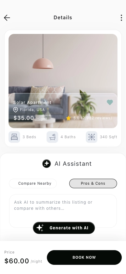 AI Real Estate Mobile App UI Kit - Screenshot 3