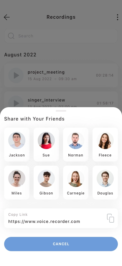 Voice Recorder Mobile App UI Kit - Screenshot 4
