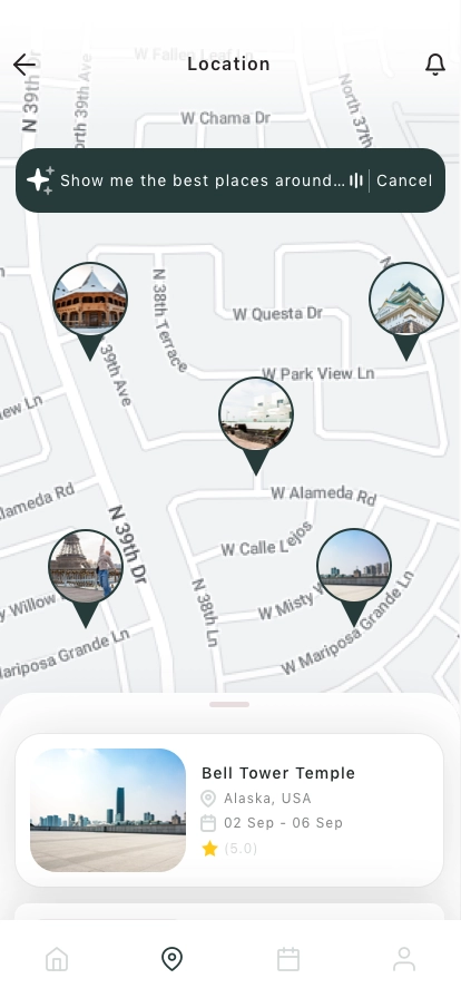 AI Travel Booking Mobile App UI Kit - Screenshot 5