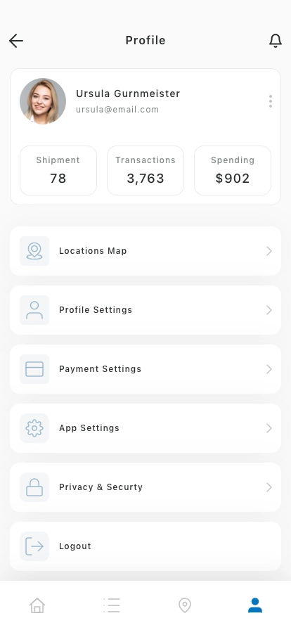 Logistic & Shipping Mobile App UI Kit - Screenshot 4