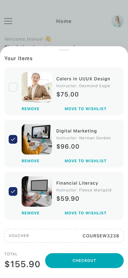 Course Mobile App UI Kit - Screenshot 5
