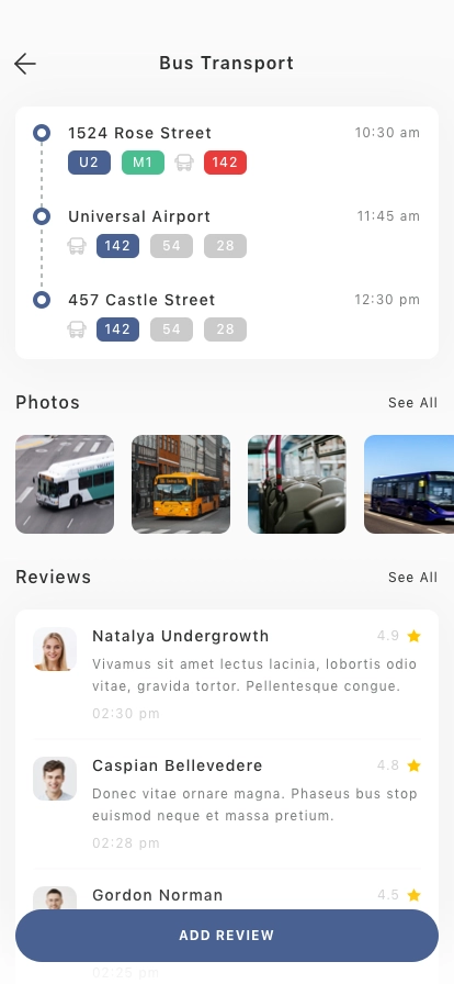Bus Station & Ticket Mobile App UI Kit - Screenshot 4