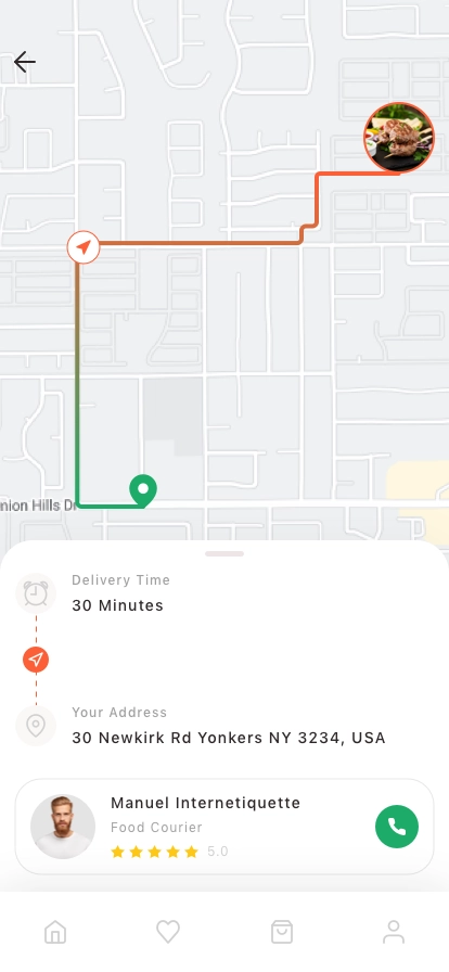 Online Food Ordering Mobile App UI Kit - Screenshot 5