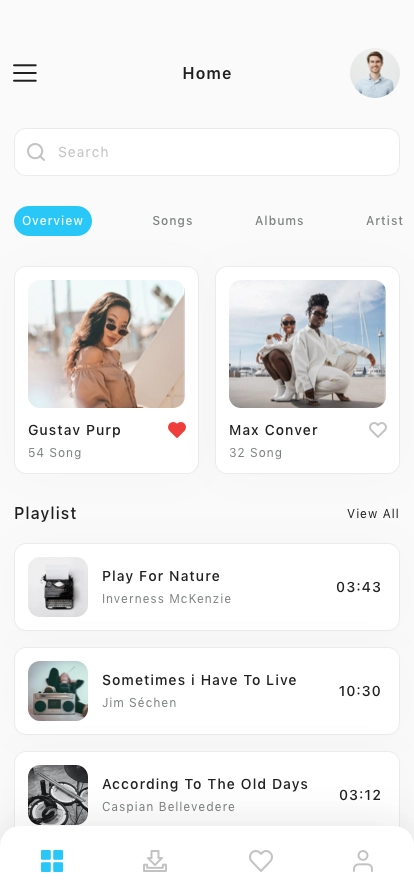 Music Player Mobile App UI Kit - Screenshot 3