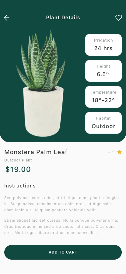 Plant Shop Mobile App UI Kit - Screenshot 2