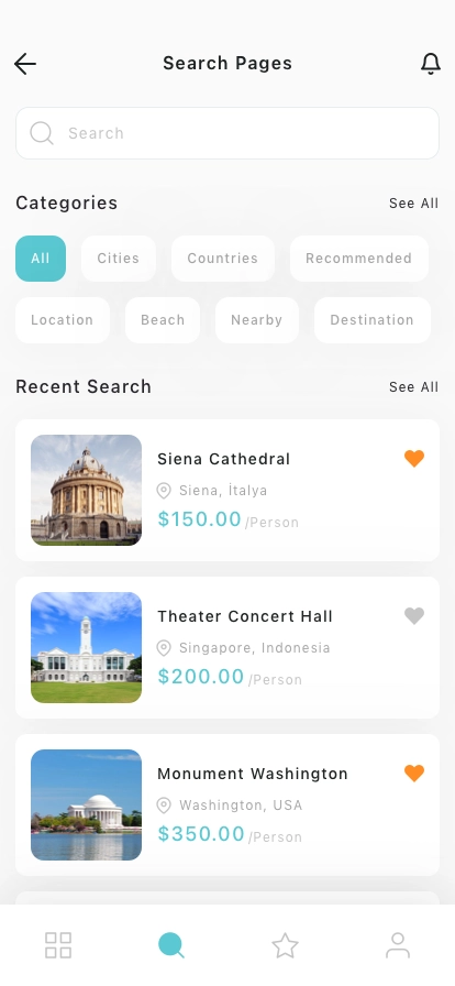 Travel & Tour Mobile App UI Kit - Screenshot 2