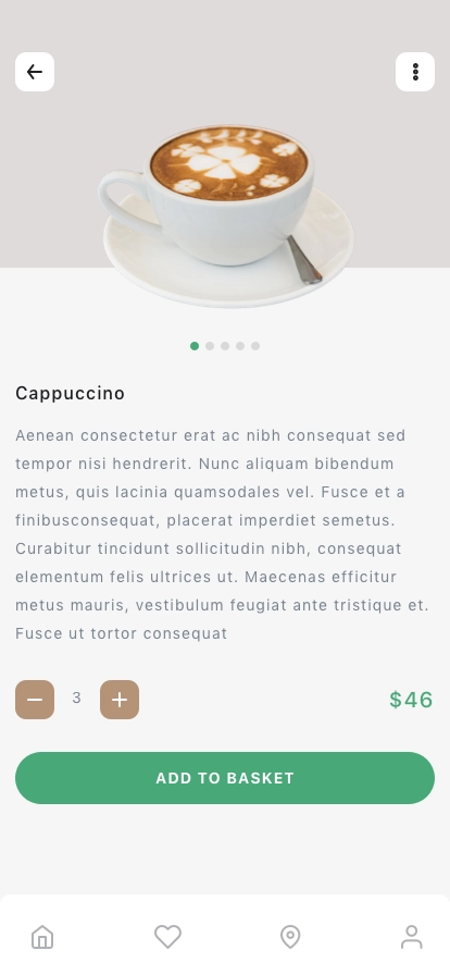 Coffee Shop Mobile App UI Kit - Screenshot 5