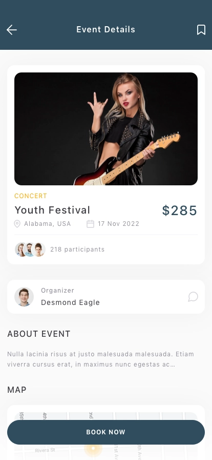 Event Mobile App UI Kit - Screenshot 3