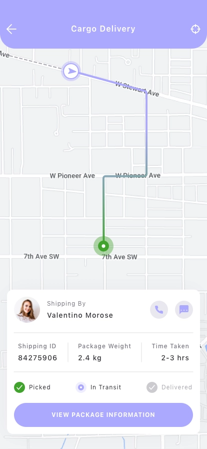 Package Delivery Mobile App UI Kit - Screenshot 4