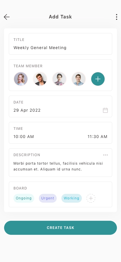 Task Management Mobile App UI Kit - Screenshot 2
