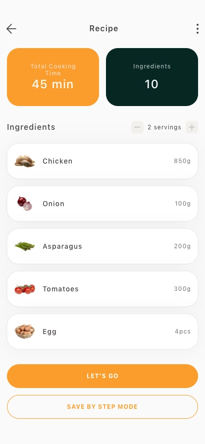AI Recipes Mobile App UI Kit - Screenshot 5