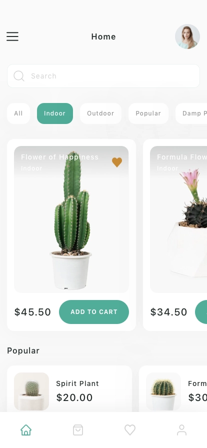 Plant Shop Mobile App UI Kit - Screenshot 1