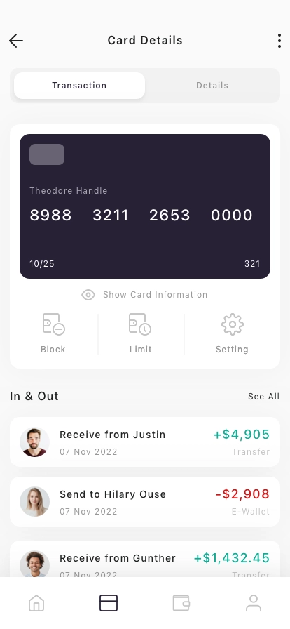 Wallet & Finance Mobile App UI Kit - Screenshot 5