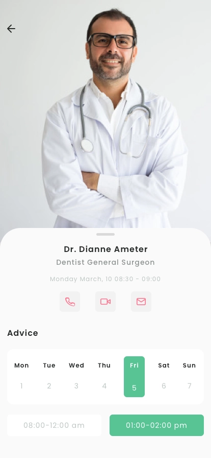 Medical & Doctors Appointment App UI Kit - Screenshot 3