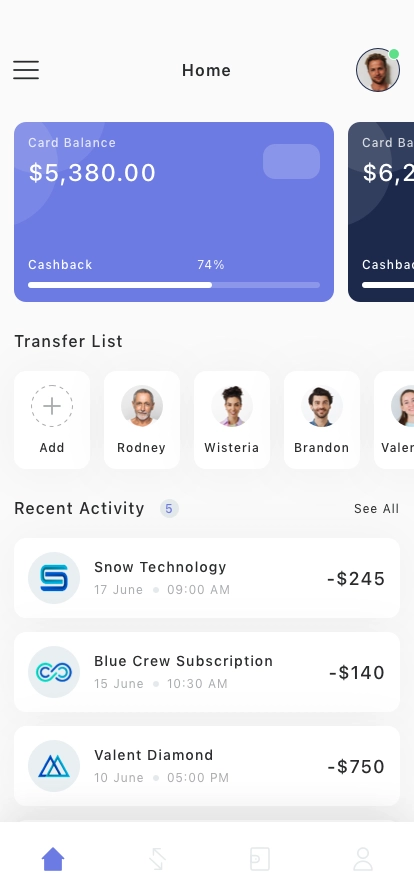 Financial Business Mobile App UI Kit - Screenshot 1