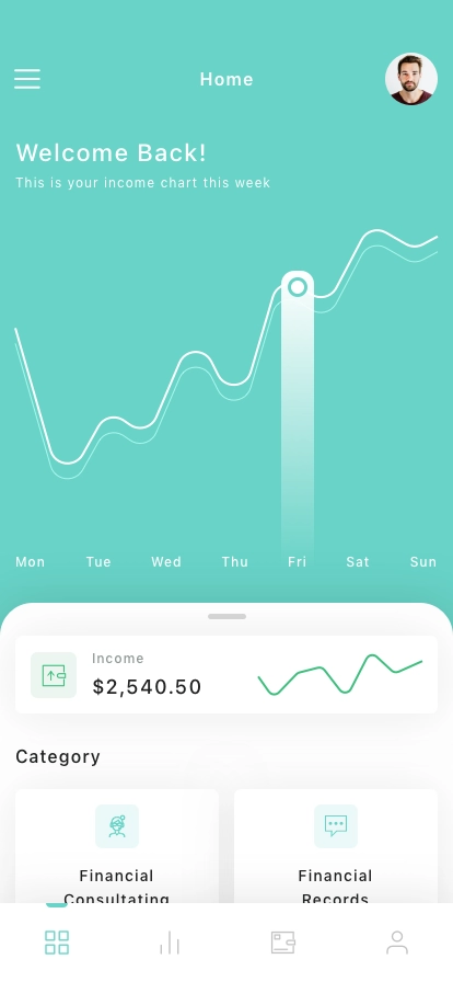 Financial Planner Mobile App UI Kit - Screenshot 4