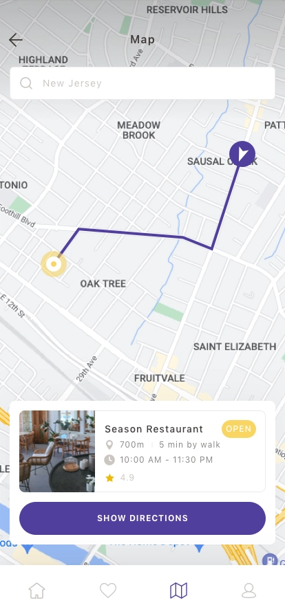 Restaurant Finder Mobile App UI Kit - Screenshot 4