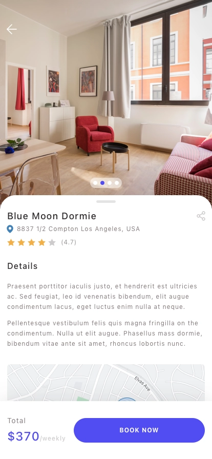Dormitory Mobile App UI Kit - Screenshot 4