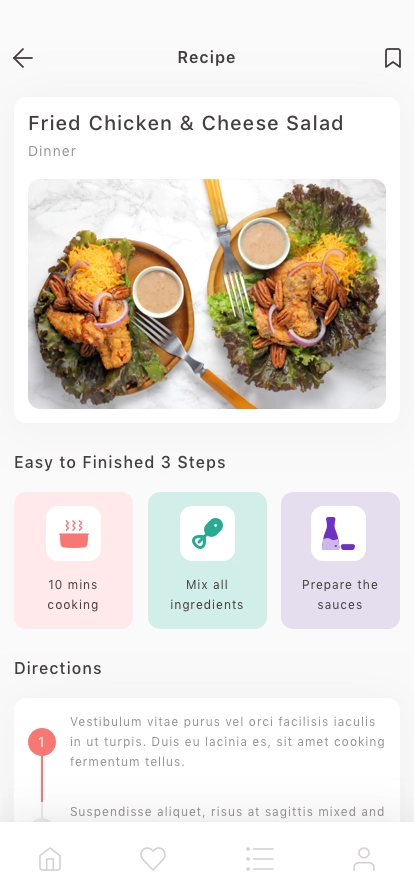 Food Recipe Mobile App UI Kit - Screenshot 5